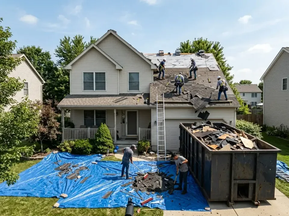 roof-replacement-debris-remova-004 — frequently asked questions, Cheapest Dumpster Rentals in Venetian Village, IL